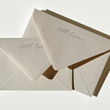 With Love Envelopes — Gold & Almond