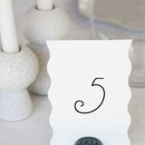 Table Numbers — Wave Sides