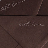 With Love Envelopes — Silver & Chocolate