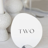Table Numbers — Pebble