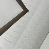 With Love Emboss Sticker