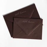 With Love Envelopes — Silver & Chocolate