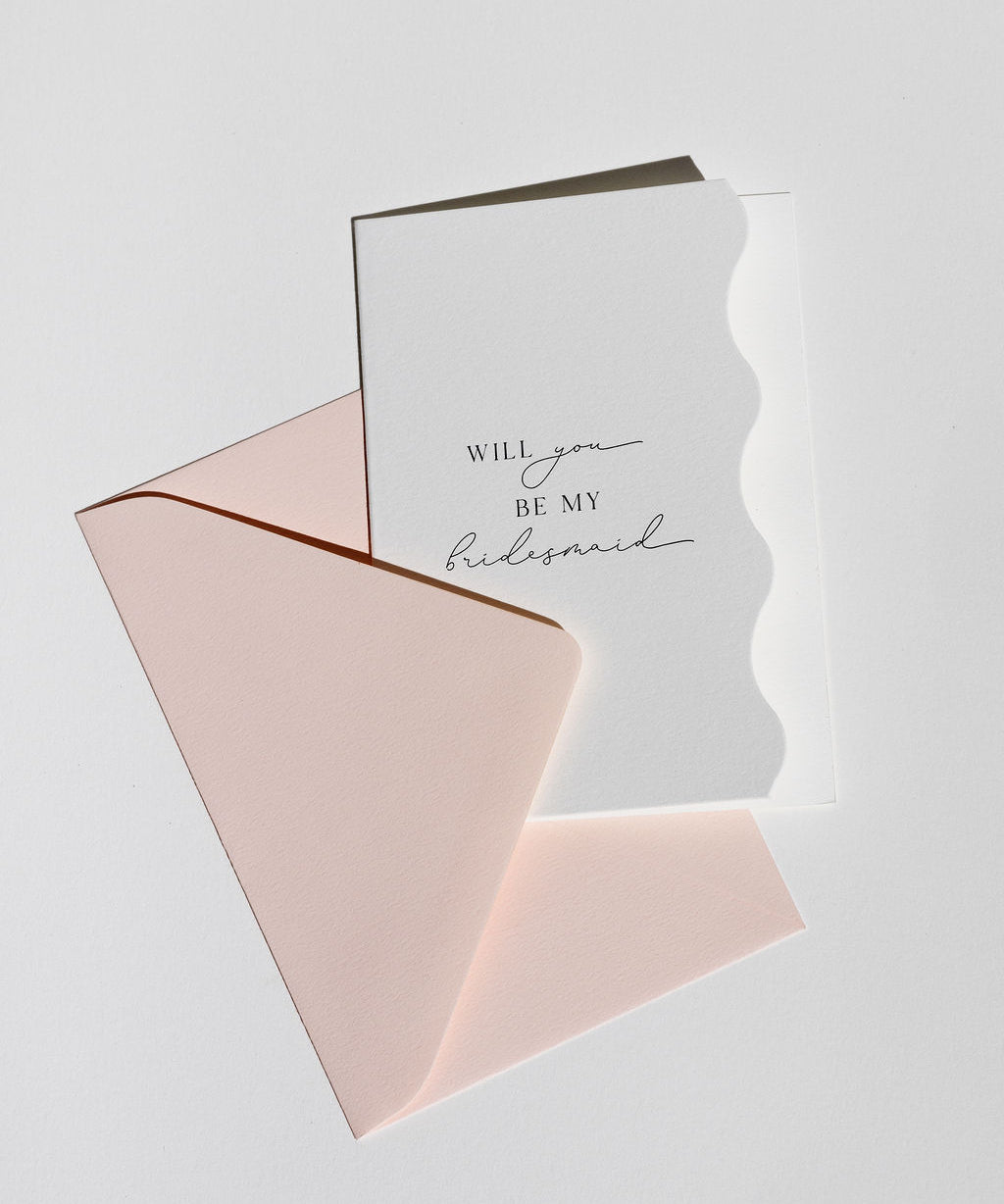 Bridesmaid Cards — Folded