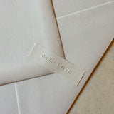 With Love Emboss Sticker