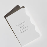 Bridesmaid Cards — Folded