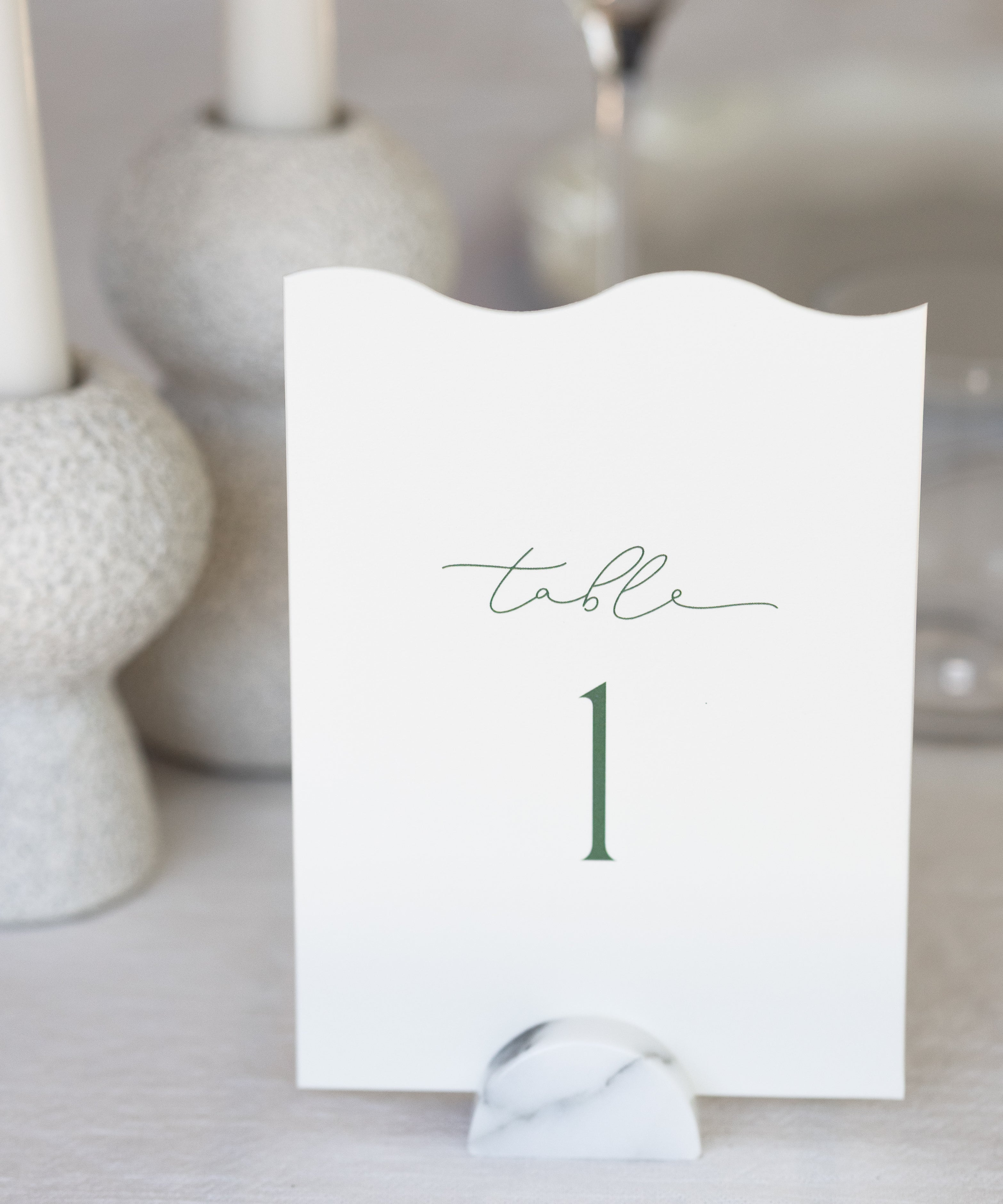 Table Numbers — Wave Top