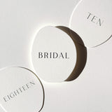 Table Numbers — Pebble