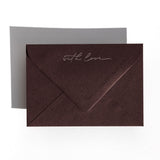 With Love Envelopes — Silver & Chocolate