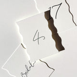 Table Numbers — Wave Sides
