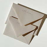 With Love Envelopes — Gold & Almond