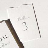 Table Numbers — Wave Top