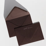 With Love Envelopes — Silver & Chocolate