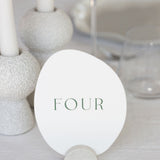 Table Numbers — Pebble