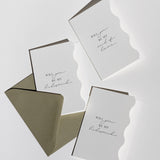 Bridesmaid Cards — Folded