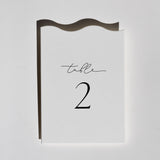 Table Numbers — Wave Top