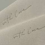With Love Envelopes — Gold & Almond