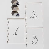 Table Numbers — Wave Sides