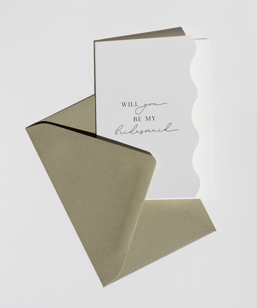 Bridesmaid Cards — Folded