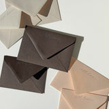 With Love Envelopes — Silver & Chocolate